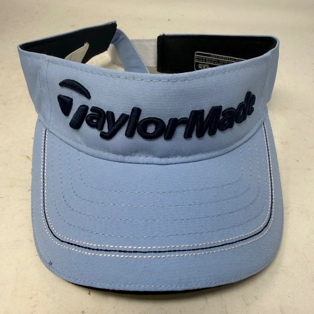 TaylorMade Golf Visor Womens Light Blue Tmax Gear Adjustable Strap Hat